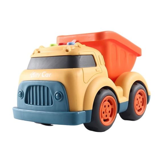 Gqtwoy Car Sound And Light Music Simulation Engineering Car Toy, Mini Excavator, Cement Car, Fun Play for Creative Learning, Realistic Detail, Flexible Wheels and Steering