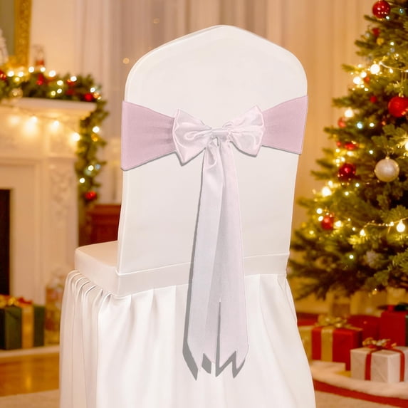 Gqtwoy Christmas Bow Chair Decoration Ties, Festive Holiday Decor, Stretchy Floating Bow Tapes, Elegant Furniture Accents, Versatile for Parties and Home Events