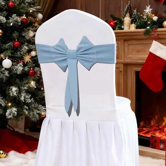 Gqtwoy Christmas Bow Chair Decoration Ties, Holiday Party Decor, Stretch Decorative Tape for Chairs, Elegant Seating Covers, Versatile Holiday Accessories