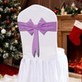 thumbnail image 1 of Gqtwoy Christmas Bow Chair Decoration Ties, Holiday Party Decor, Stretch Decorative Tape for Chairs, Elegant Seating Covers, Versatile Holiday Accessories, 1 of 9