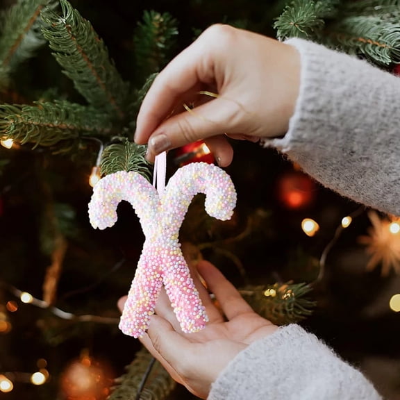 Gqtwoy Christmas Decorations Candy Cane Ornaments, Christmas Tree Decorations, Festive Window Display, Durable Plastic Design, Versatile Holiday Decor