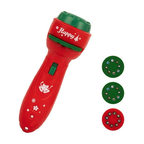 Gqtwoy Christmas Projector Flashlight, 24 Patterns, Portable Projection Light, Fun Holiday Decorations, Ideal for Parties, Family Gathering, Engaging Storytelling