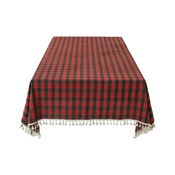 Gqtwoy Christmas Tablecloth, Elegant Home Dining Table Cover, Festive Holiday Decoration, Multi-Purpose Use, Reusable Linen Table Linen, Easy Care Table Cover