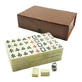 thumbnail image 1 of Gqtwoy Compact Portable Mahjong Set - Exquisite Snake Skin Design, Pocket-Sized Travel and Entertainment Game Kit with Premium Melamine Tiles, 144 Cards + Dice for On-the-Go Fun, 1 of 8