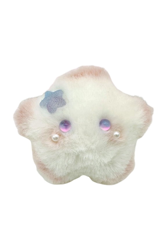 Cute Siamese Portable Bag Pendant Keychain, Plush Accessories for Bags, Unique Star Shape Keychain, Eye-Catching Decor for Keys and Bags