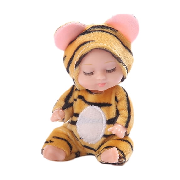 Gqtwoy Cute Sleeping Doll Toy, PVC Simulation Doll, Soft Plush Decorative Figure, Ideal for Home and Car Decoration, Soothing Relaxation Toy, Adorable Gift for All Ages