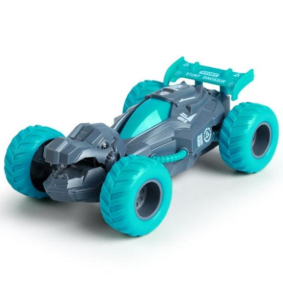 Gqtwoy Dinosaur Inertial Power Car, 360 Degree Rotation, Movable Jaw, Interactive Toy Vehicle, Soft Rubber Tires, Fun Spinning Car