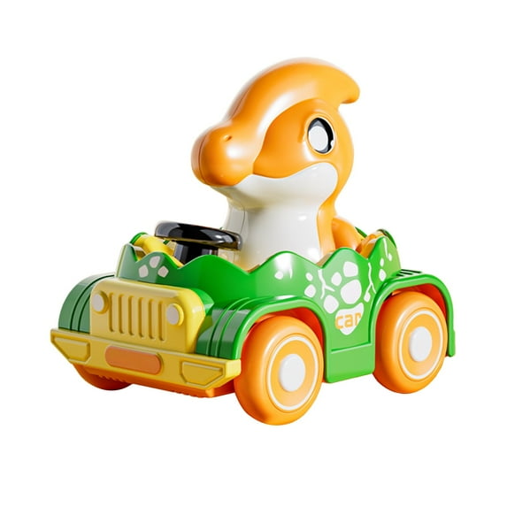 Gqtwoy Dinosaur Powered Toy Car, Inertia Toy Vehicle with Steering Wheel, Fun and Interactive Dinosaur Car, Bright Colors for Indoor and Outdoor Play, Collectible and Decorative Toy