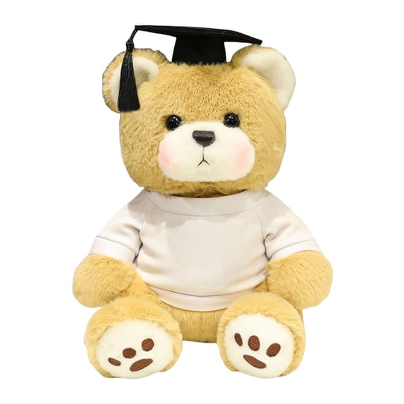 Gqtwoy Doctor Bear Plush Toy - Graduation Doll with Cap and Gown, Stuffed Animal Gift, Commemorative Decoration for Graduation Ceremony, Blessing and Encouragement