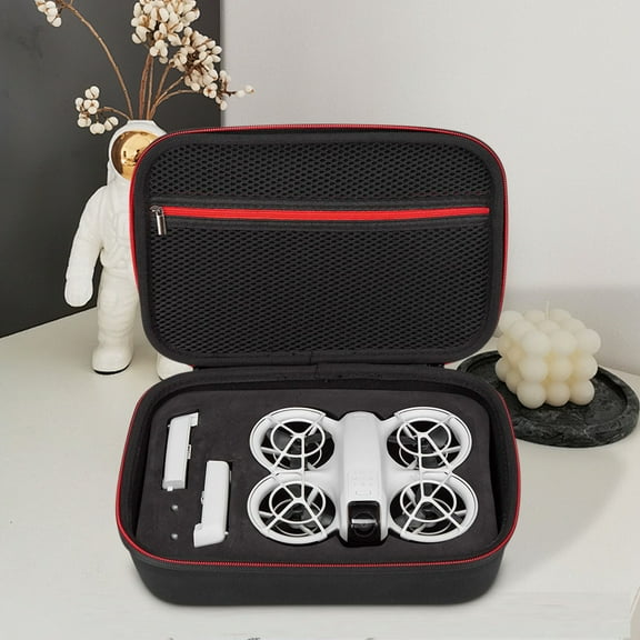 Gqtwoy Drone Case, Shock-Resistant Storage Bag with Strap, Portable Travel Box, Drone & Battery Organizer, Ideal for Safe Travel and Storage
