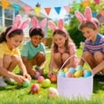 thumbnail image 1 of Gqtwoy Easter Bunny Bag, Handheld Gift Bag, Easter Decorations, Holiday Storage, Soft Cloth Basket for Egg Hunts, Versatile Spring Gift, 1 of 6