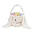thumbnail image 1 of Gqtwoy Easter Bunny Tote Bag - Adjustable Long Ears Storage Basket, Festive Egg Hunt Bucket, Reusable Cotton Gift Bag for Candy & Treats, Spring Party Decor Accessory, 1 of 6