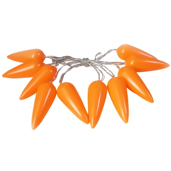 Gqtwoy Easter Carrot Light String, USB Battery-Powered Decorative Lights, Warm Orange LED for Holiday Decoration, Perfect for Table Centerpiece and Garden Party, Creative Festive Ambiance