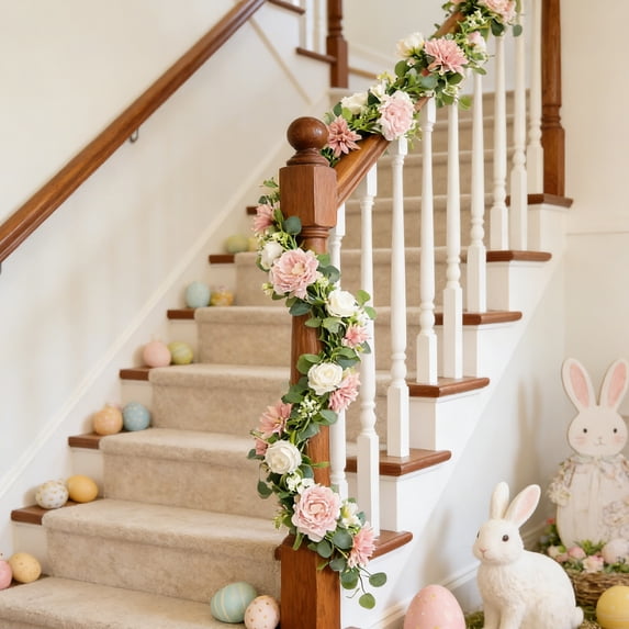 Gqtwoy Easter Rattan Decorations, Rattan Handrails, Multi-Scene Decor, Flexible Use, Reusable Home Accents, Decorative Rattan Wraps
