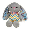 thumbnail image 1 of Gqtwoy Easter Striped Rabbits Plush Toy, Cute Bunny Pillow Doll with Easter Eggs, Soft Cotton Rabbit Toy for Girls, Holiday Gift Backrest Pillow for Sofa, Ideal Easter Gift, 1 of 6