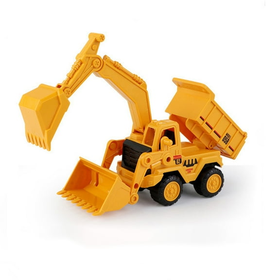 Gqtwoy Engineering Vehicle Excavator Toy, Bulldozer with Tipping Bucket, Flexible Control, Simulated Appearance, Construction Vehicle Model, Durable and Interactive Play Vehicle