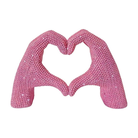 Gqtwoy European Style Home Decoration Ornament, Resin Beads and Heart-shaped Design, Living Room Day Decorations, Holiday Gifts, Reverent Religious Decor, Aesthetic Collectible Piece