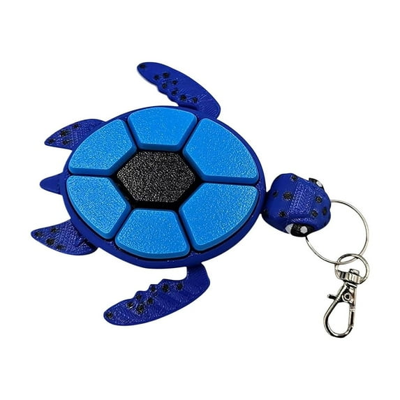 Gqtwoy Fruit Themed Turtle Hand Stress Relief Clicker Fidget Toy with Mechanical Click Sound, Keychain Attachment for ADHD, Anxiety & Focus - Stress Relief for Kids & Adults