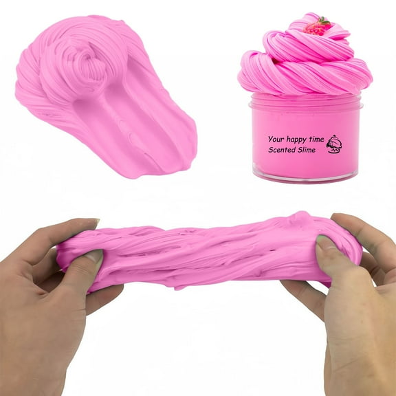 Gqtwoy Furry Cloud Slime DIY Craft, Soft Stretchy Texture, Non Settling Formula, Stress Relief and Sensory Play, Creative Sculpting Art