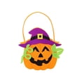 thumbnail image 1 of Gqtwoy Halloween Felts Candy Bucket, Multi Cartoon Design, Handheld Goodie Bag, Reusable Storage Tote for Halloween Parties, Festive Event Accessory, 1 of 6