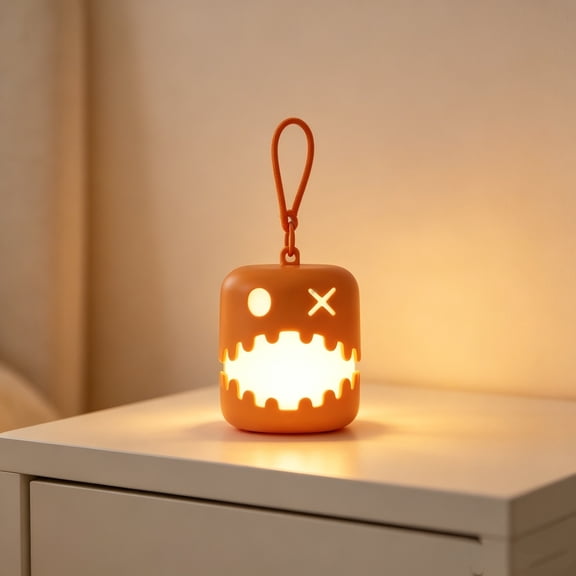 Gqtwoy Halloween Pull String Pumpkin Light, LED Night Light, Battery Operated, Handheld Decor, Spooky Tabletop Decoration, Perfect for Home Party