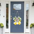 thumbnail image 1 of Gqtwoy Happy Easter Sign Wood Hanging Sign, Decorative Bunny Eggs Bow Tie, Front Door Wall Decor, Holiday Decoration for Home, Easy to Hang, Festive Spring Decor, 1 of 6