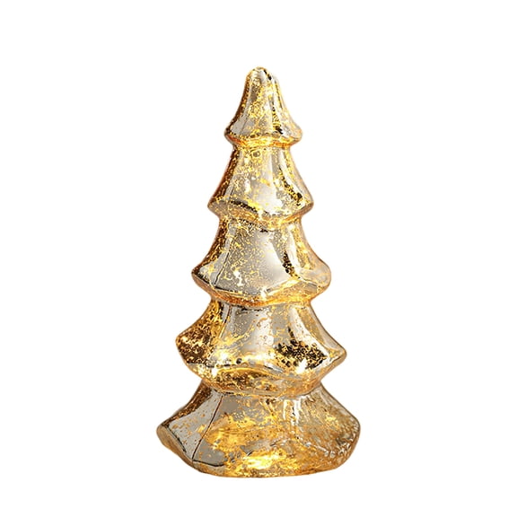 Gqtwoy Illuminated Glass Tree 2026 Upgrade Glass Christmas Trees, LED Christmas Decorations, Elegant Holiday Centerpiece, Handcrafted Glass Home Decor, Christmas Gift for Friends and Family