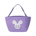 thumbnail image 1 of Gqtwoy Imitation Linen Easter Basket Soft Cloth Decoration, Lightweight Versatile Storage Bag, Perfect for Home Use, Washable and Durable, Multi-Purpose Organizer, 1 of 6
