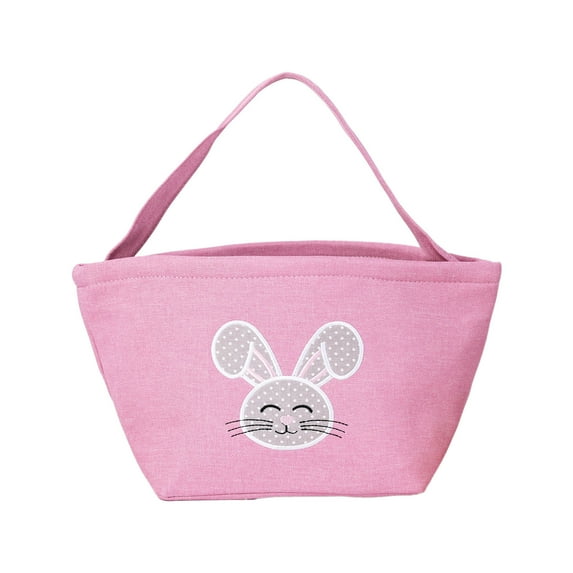 Gqtwoy Imitation Linen Easter Basket Soft Cloth Decoration, Lightweight Versatile Storage Bag, Perfect for Home Use, Washable and Durable, Multi-Purpose Organizer
