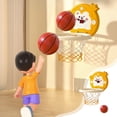 thumbnail image 1 of Gqtwoy Indoor Hanging Basketball Hoop Toy Set, Foldable Basketball Game Equipment, Scoring System with Voice Feedback, Space-Saving Portable Play, High Bounce Basketball for Fun, 1 of 6