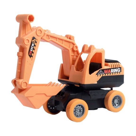 Gqtwoy Inertial Plastic Engineering Vehicle, Excavator Truck Toy, Educational Construction Model, Durable Plastic Toy, Imaginative Play Tool, Portable Vehicle Set