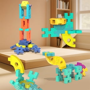 Gqtwoy Large-Sized Soft Building Bricks, DIY Educational Toys, Safe Play Material, Gift for Learning and Creativity, 72-Piece Construction Blocks, Soft Blocks for Creative Play