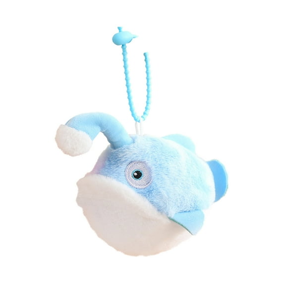Gqtwoy Light-up Lantern Fish Plush Pendant - Adorable Kissing Mouth Fish with Magnetic Function, Perfect for Kids' Decoration and Cuddling