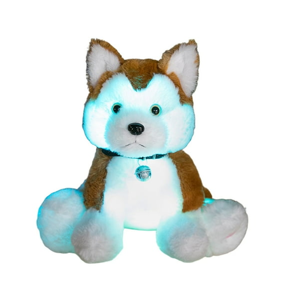 Gqtwoy Luminous Plush Animal Toy, Color Changing LED Night Light Doll, Soft and Cuddly Glowing Plush, Birthday Gifts, LED Pillow Toy with Automatic Timer for Sleep Time Companion