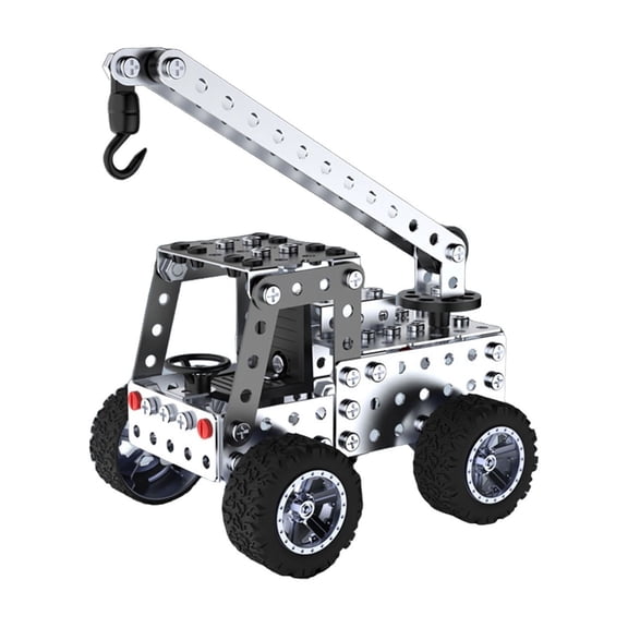 Gqtwoy Metal Assembly Engineering Vehicle Toy, DIY Puzzle Model Kit, Creative Excavator and Bulldozer Building Blocks, Perfect for Birthday Gifts, Christmas Gifts, and Puzzle Enthusiasts