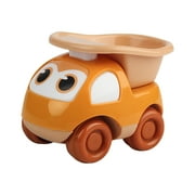 Gqtwoy Mini Car Toys for Toddlers, Push-Pull Scooting Engineering Vehicles, Safe Early Education Gift for Ages 1-3, 4 Colors