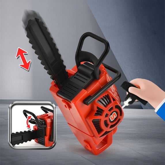 Gqtwoy Mini Chainsaw Keychain, Interactive Pulling Saw, Portable Felling Toy, Realistic Tool Simulation, Stress Relief Gadget, Unique Collector's Item
