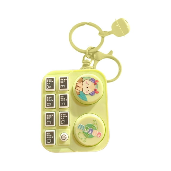 Gqtwoy Mini DJ Keychain Pendant - Funny Musical Instrument Keychain with Realistic Sound Effects for Car Keys, Bag Accessories