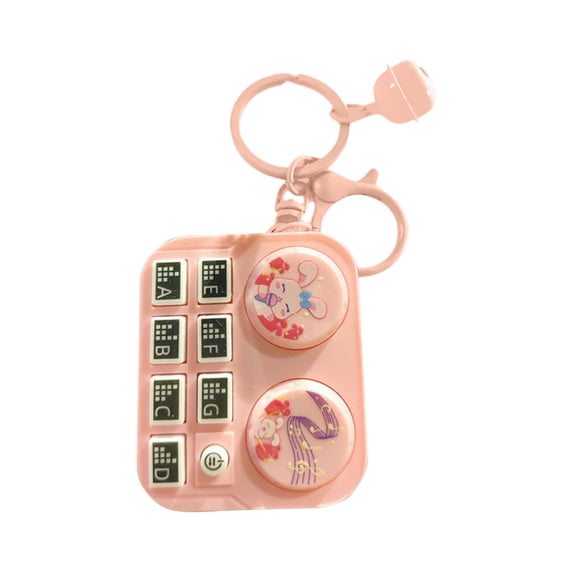 Gqtwoy Mini DJ Keychain Pendant - Funny Musical Instrument Keychain with Realistic Sound Effects for Car Keys, Bag Accessories