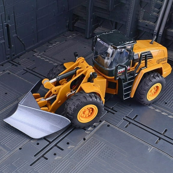 Gqtwoy Mini Die Cast Car Set 1/50 Scale Alloy Construction Trucks - Dump Truck, Excavator, Forklift, Road Roller, Bulldozer, Mixer Truck - Toy Cars for Kids Boys Girls Birthday Xmas Present