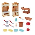 thumbnail image 1 of Gqtwoy Mini Doll House Kitchen Cabinet Set, Family Toy Set, Play Kitchen Accessories, Role Play Kitchen for Imaginative Fun, Educational Toy for Creative Play, Plastic Dollhouse Furniture, 1 of 6