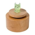 thumbnail image 1 of Gqtwoy Mini Luminous Circular Music Box, Wooden Rotating Music Box with Light in the Dark Kitten Figurine, Children's Toy and Ornament for Boys and Girls, Holiday Birthday Gift, 1 of 6