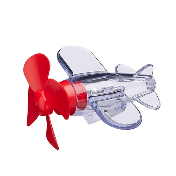 Gqtwoy Motorcycle Helmet Ornament, Luminous Small Airplane Decoration, Rotatable Propeller, Durable Plastic, Unique Gift for Motorcycle Enthusiasts, Fun Bike Accessory
