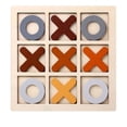 thumbnail image 1 of Gqtwoy Noughts And Crosses Game, Educational Game, Travel Size, Family Fun, Indoor Board Game, Classic Tic-Tac-Toe, Wood Material, 1 of 7
