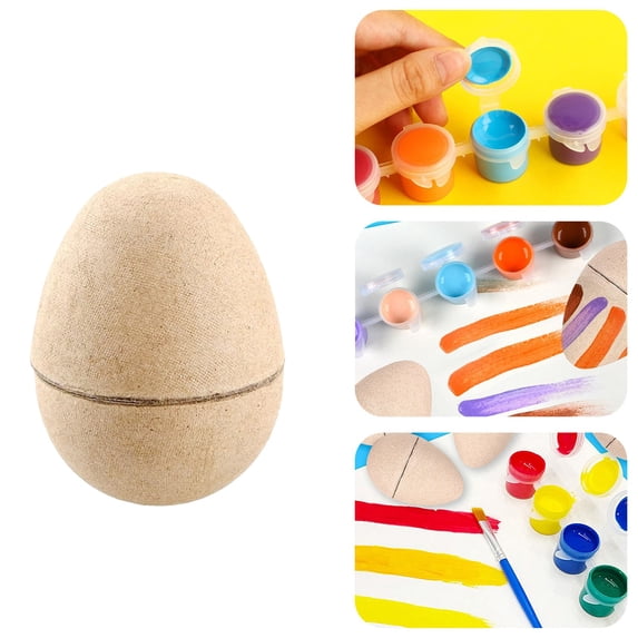Gqtwoy Paper Pulp Easter Eggs for DIY Festive Decorations, Eco-Friendly Plastic Substitute, Reusable Craft Eggs for Holiday Celebrations, Versatile Decor for Easter and Christmas