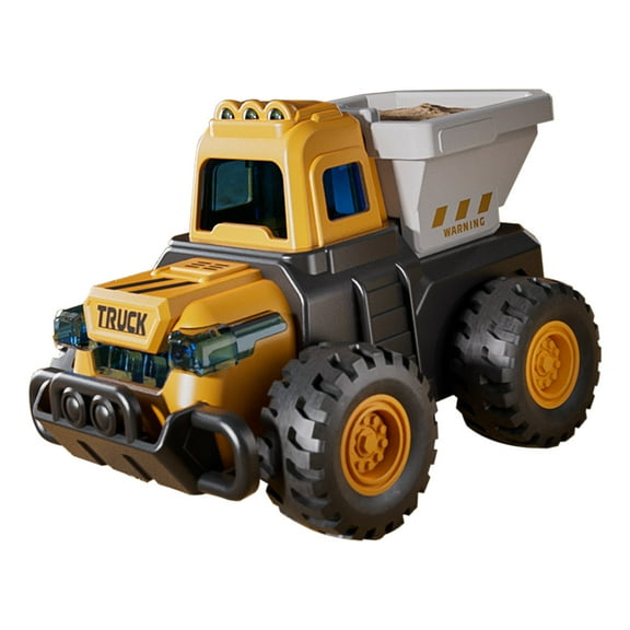 Gqtwoy Press Engineering Vehicle Simulation Small Lift Vehicle Inertias Bulldozer, Moveable Parts, Sturdy Plastic Construction, Ideal Gift for Halloween and Holiday Parties, Construction Toy.