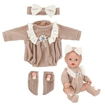 Gqtwoy Reborn Doll Clothes 43cm, Simulation Doll Costume, Christmas Dress Set, Unique Gifts for Dolls, Easy to Dress, Fun Doll Fashion Clothing