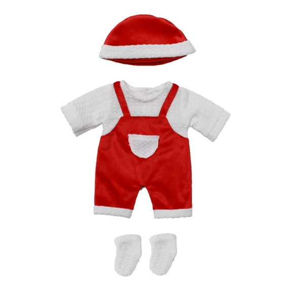 Gqtwoy Reborn Doll Clothes Christmas Dress Set, Doll Costume, Unique Designs, Elastic Material, Delightful Gift for Fashionable Dolls, Holiday Dress Up Costume