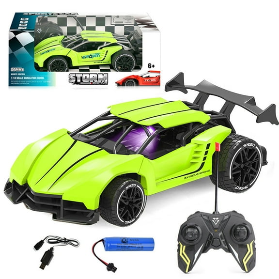 Gqtwoy Remote Control Car, High-speed RC Car, 27MHz Wireless, Rechargeable Battery, 30 Minutes Playtime, Durable ABS Material, Off-road Racing Vehicle