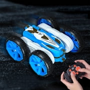 Gqtwoy Remote Control Car, Stunt Car Toy Double Sided 360  Rotating, RC Car with Headlights, Perfect for Birthday Xmas Gifts, Off-Road Performance, Rechargeable Battery, Fun for All Ages
